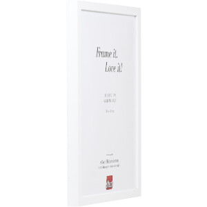 Effect Dřevěný rám s profilem 58 bílý s muzejním sklípkem 27x48 cm