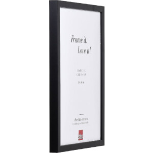 effect Dřevěný rámeček s profilovým rámem 58 černý s městským sklem 50x65 cm