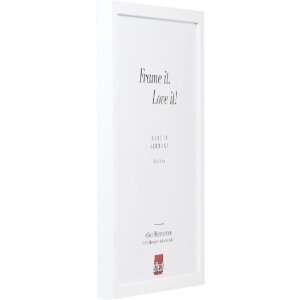 effect dřevěný rámeček profil 58 bílý s muzejním sklem