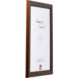 effect Dřevěný rámeček na obrazy Profil 64 hnědý 30x30 cm s muzejním sklem