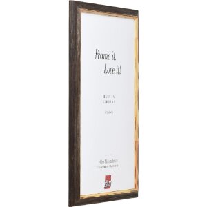 Effect Dřevěný rámeček Profil 67 tmavě hnědý 25x80 cm s muzejním sklem