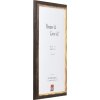Effect Dřevěný rámeček Profil 67 tmavě hnědý 25x80 cm s muzejním sklem