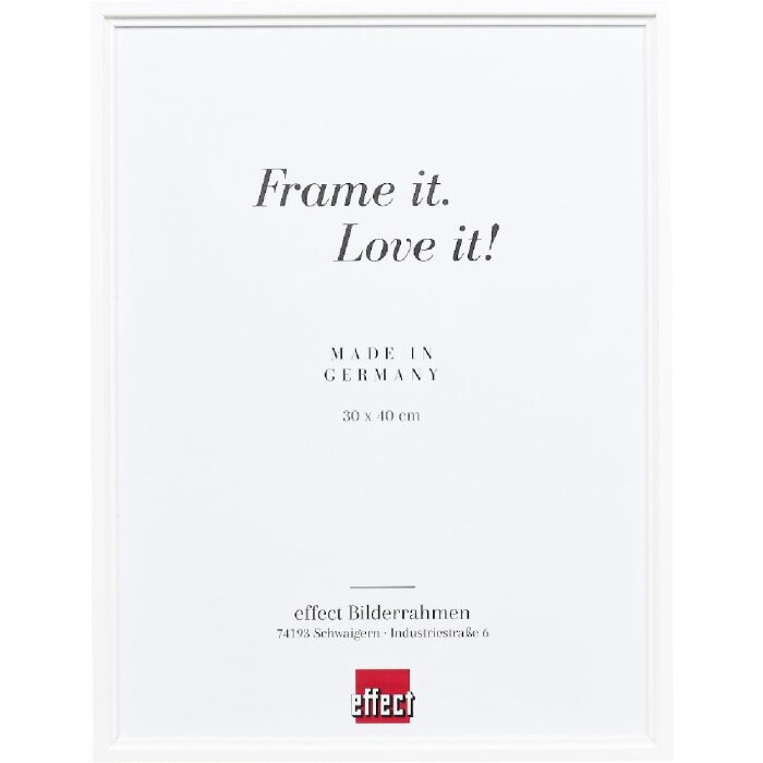 Effect Dřevěný rámeček na obrazy Profil 69 bílý s museumským sklem