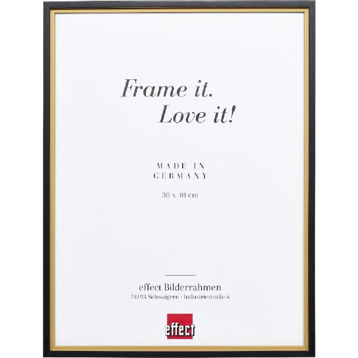 Effect Dřevěný obrazový rám Profil 69 zlatý s muzejním sklíčkem