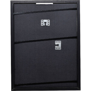 Effect Dřevěný rámeček Profil 74 černý 30x30 cm s muzejním sklem