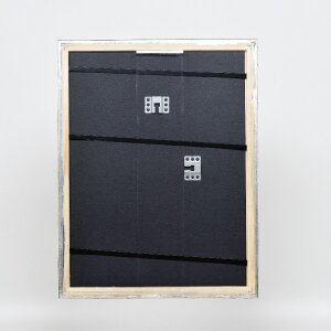 Efektní dřevěný obrazový rám profil 85 stříbrný 13x13 cm muzejní sklo