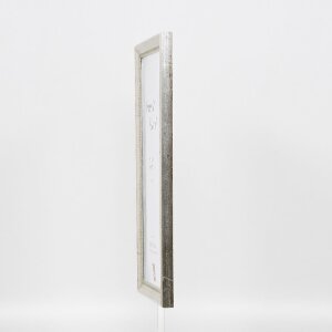Efektní dřevěný obrazový rám profil 85 stříbrný 13x13 cm muzejní sklo