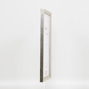 Efektní dřevěný obrazový rám profil 85 stříbrný 13x13 cm muzejní sklo