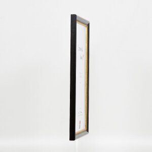 Efektní dřevěný obrazový rám profil 85 černý 25x50 cm muzejní sklo