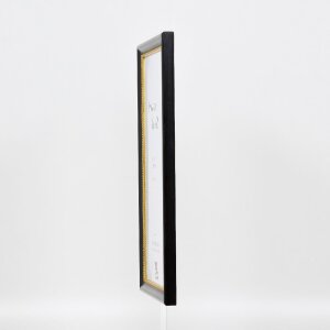 Efektní dřevěný obrazový rám profil 85 černý 25x60 cm muzejní sklo