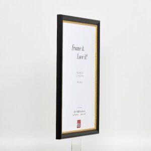 Efekt Dřevěný obrazový rám Profil 85 Černá 42x59,4 cm Muzejní sklo