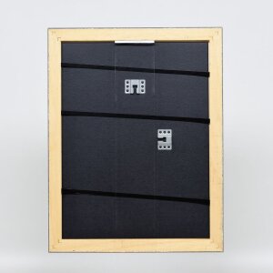 Efektní dřevěný rám profil 94 stříbrný 10x10 cm muzejní sklo