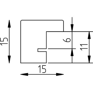 Effect Dřevěný rám profil 2330 dub 21x29,7 cm s muzejním sklem