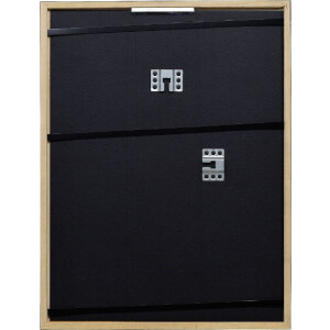 Effect dřevěný fotorámeček Profil 2330 černý 28x35 cm s muzeálním sklem