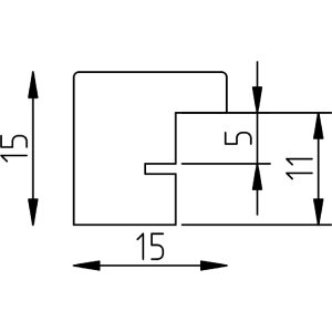 Effect Dřevěný rám profil top stříbrný 50x50 cm s muzejním sklem