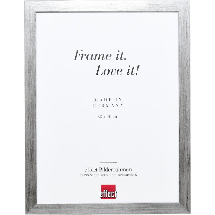 Effect Dřevěný fotorámeček Profil Top Pro stříbrný 61x91,5 cm s muzeálním sklem