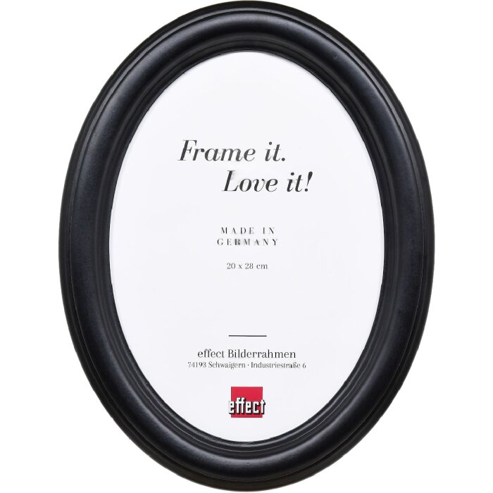 Effect Rámeček na fotografie, oválný, černý, formát 5x7 cm
