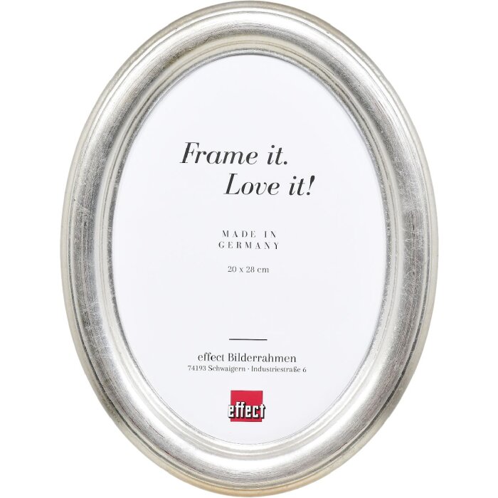 Effect Oválný rámeček 10x15 cm stříbrný