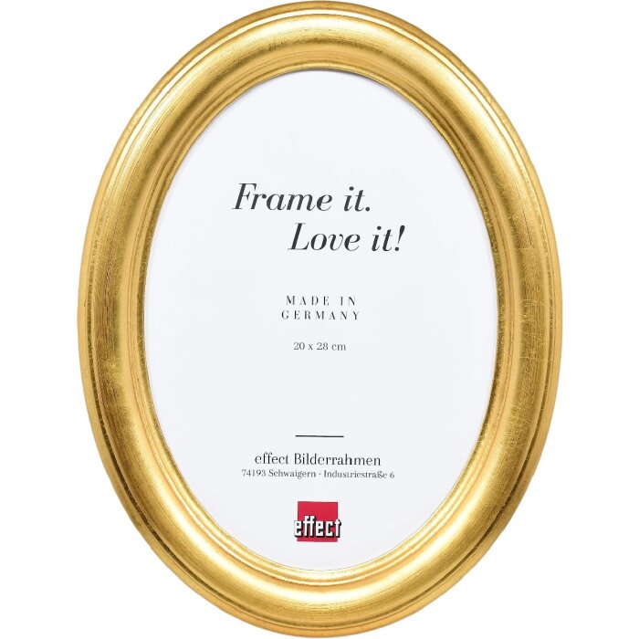 Effect Oválný rámeček pro obrazy 13x18 cm zlatý