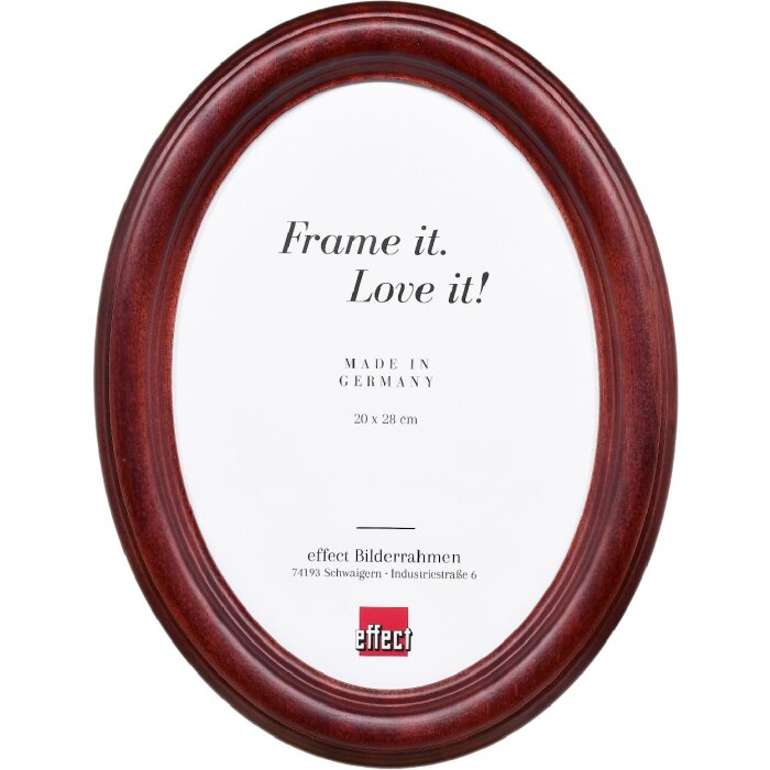 Effect Oválný rámeček HB 30x40 cm mahagonový