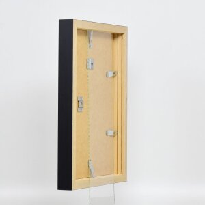 Efffect dřevěný rám profil 55 dres rám 60x90 cm černé čiré sklo