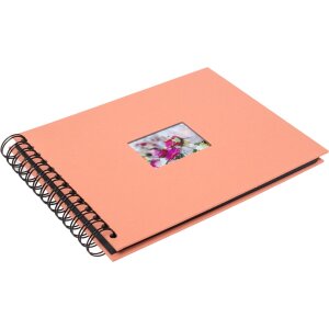 HNFD spirálové album BULDANA coral 23x17 cm 40 černých stran