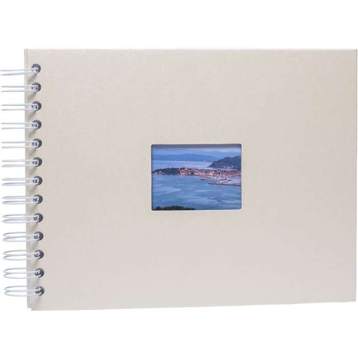 HNFD spirálové album BULDANA chamois 23x17 cm 40 bílých stran
