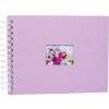 HNFD spirálové album BULDANA orchidej 23x17 cm 40 bílých stran