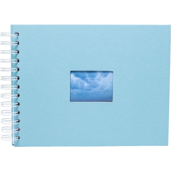 HNFD spirálové album BULDANA aqua 23x17 cm 40 bílých stran