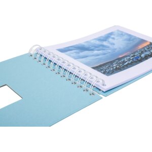 HNFD spirálové album BULDANA aqua 23x17 cm 40 bílých stran