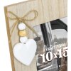 Dřevěný fotorámeček ZEP Luisa 10x15 cm na šířku hnědý