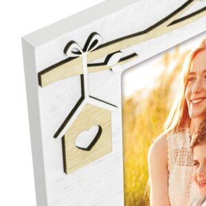 ZEP Dřevěný fotorámeček Noemi 10x15 cm na výšku Pružinový fotorámeček