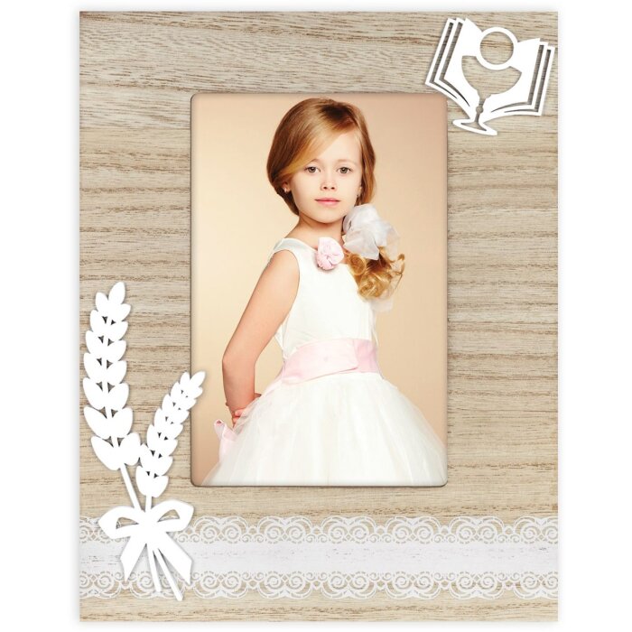 Dřevěný fotorámeček ZEP Ginevra hnědý 10x15 cm přijímací fotorámeček