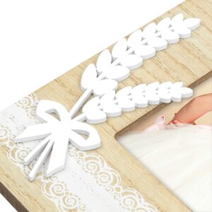 Dřevěný fotorámeček ZEP Ginevra hnědý 10x15 cm přijímací fotorámeček