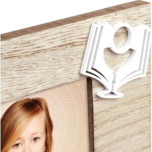 Dřevěný fotorámeček ZEP Ginevra hnědý 10x15 cm přijímací fotorámeček