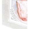 Dřevěný fotorámeček ZEP Eveline 13x18 cm bílý příležitostný rámeček