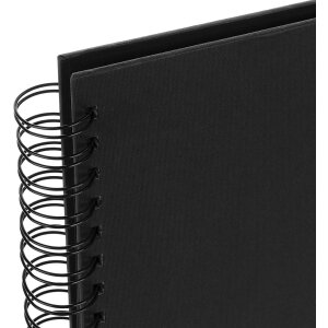 Spirálové album ZEP Misty black 21x16 cm 50 černých stran