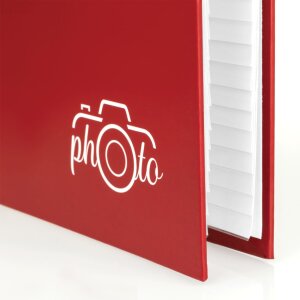 ZEP Flipalbum XF468 Red pro 80 fotografií 10x15 cm obal s uměleckým potiskem
