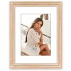 Dřevěný fotorámeček ZEP Fenis přírodní 15x20 cm až 20x30 cm s paspartou
