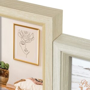 ZEP Dřevěný rám do galerie Zara přírodní 4 až 8 fotografií 10x15 cm