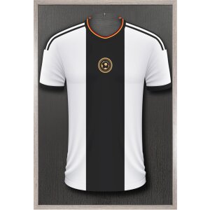 Dřevěný rám Walther Stockholm 3D jersey rám šedý 60x90 cm umělecké sklo