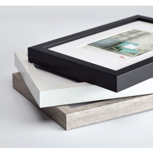 Dřevěný rám Walther Stockholm 3D jersey rám šedý 60x90 cm umělecké sklo