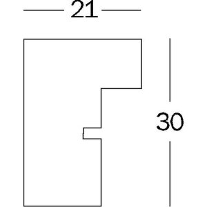 Dřevěný rám Walther Stockholm 3D jersey rám bílý 60x90 cm akrylové sklo
