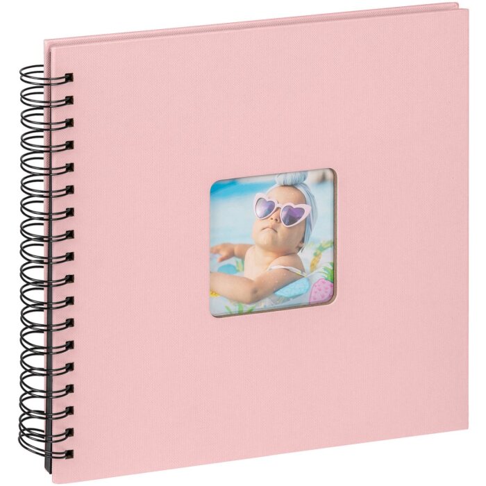 Spirálové album Walther Fun pink 26x25 cm 40 černých stran