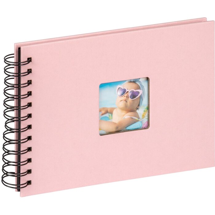 Spirálové album Walther Fun pink 23x17 cm 40 černých stran