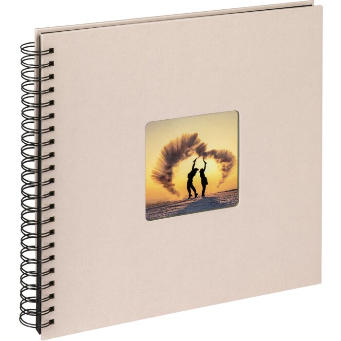 Spirálové album Walther Fun chamois 30x30 cm papírový obal 50 černých stran