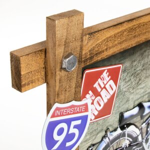 Dekorace na zeď ZEP GALLUP 59x40x4 cm motorka