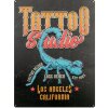 ZEP plechová cedule TATTOO 47x35x0,5 cm Long Beach