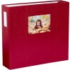HNFD fotoalbum Lona červené plátno 1000 fotografií 34,5x33 cm 168 bílých stran
