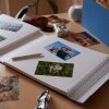 HNFD fotoalbum Lona červené plátno 1000 fotografií 34,5x33 cm 168 bílých stran